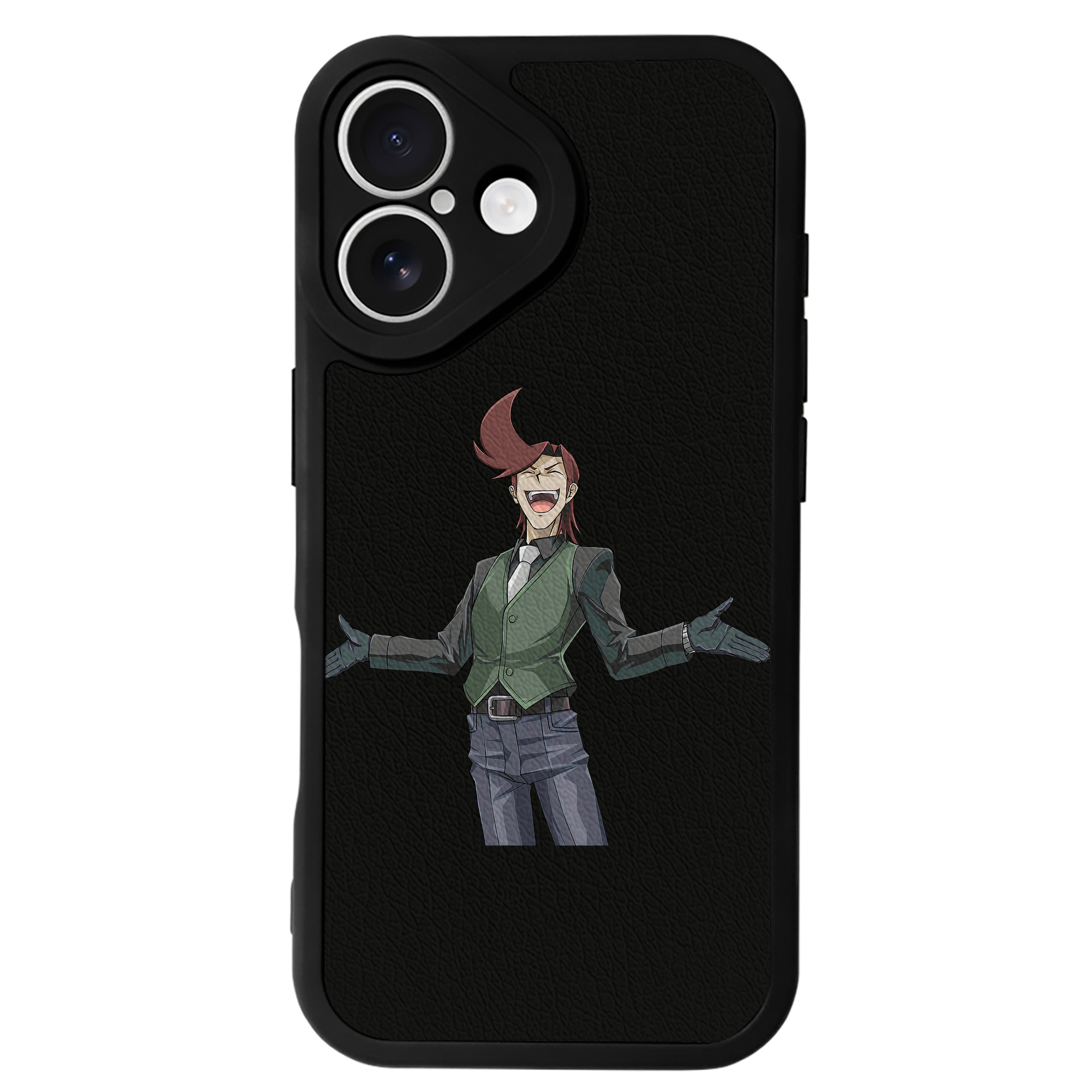 （画像用） 遊☆戯☆王 Yu-Gi-Oh! 【iPhone 16シリーズ対応】シリコンスマホケース（レザー調） 材質：シリコン